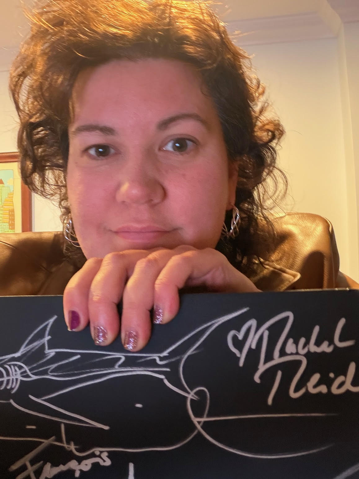 Rachel Reid signing the Misfits Pride Edition